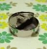 レトロ ステンレス 蓋付き ミニ灰皿