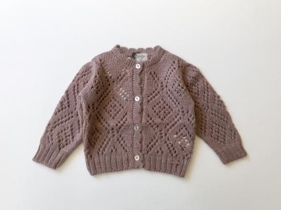 tocoto vintage girl knitted jacket pink pippi baby kids clothing