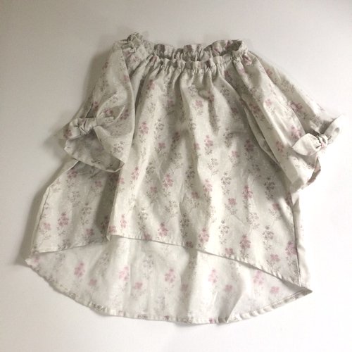 子供服型紙 Kp 166 袖リボンのスモックブラウス キッズ 子供服 婦人服の型紙パターン 型紙販売のcandy Floss