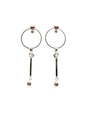 リングフューチャーロングピアス(イヤリング) SET シルバー