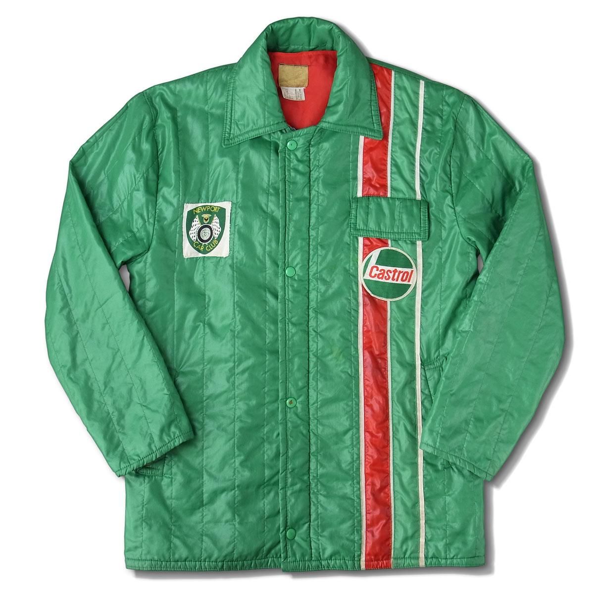70's CASTROL RACING RALLY JACKET Made in England Horizon Blue