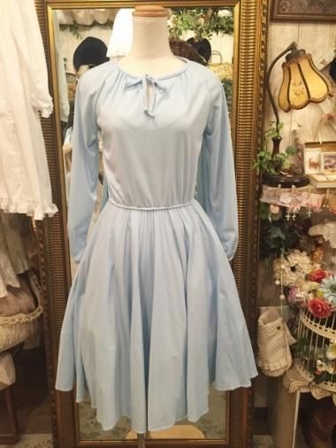 アメリカヴィンテージ フロントリボンプリーツワンピース Size 約s M