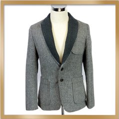 2way ウールジャケット グレー メンズファッション アパレル通販ショップ Bourgeois ブルジョア