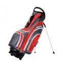 <img class='new_mark_img1' src='//img.shop-pro.jp/img/new/icons1.gif' style='border:none;display:inline;margin:0px;padding:0px;width:auto;' />R J Sports RJ Sports Phoenix 9.5' ORGANIZER STAND 5.5 LBS Red / Grey GOLF BAG w/ Rain Hood
