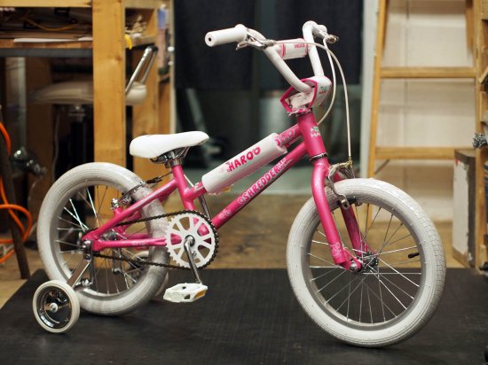 pink haro bike