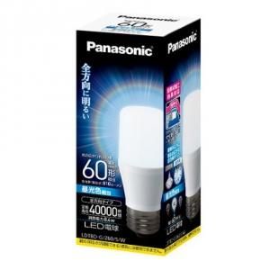 パナソニック LDT8D-G/Z60/S/W LED電球 T形タイプ E26 8.4W