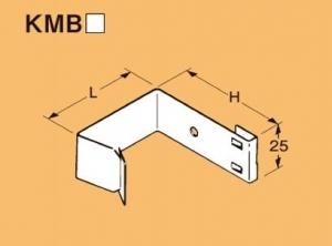 ネグロス KMB4565 ネグロック 角間柱用ボックス支持金具 ダクロタイズド塗装
