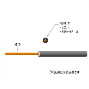 KANZACC KIV 14G 600V電気機器用ビニル絶縁電線 14平方mm 緑 切り売り