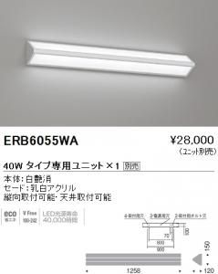 遠藤照明 ERB6055WA LEDブラケット LEDモジュール付 ナチュラルホワイトL:1200mm 非調光