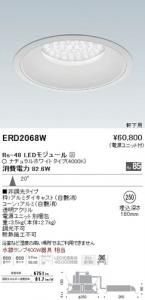 遠藤照明 ERD2068W LED軒下用ベースダウンライト Rs-48 20° 非調光 ナチュラルホワイト4000K 埋込φ250