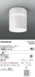 遠藤照明 ERG5097W LEDシーリングダウンライト Rs-36LEDモジュール付 電球色 白艶消 角度31度