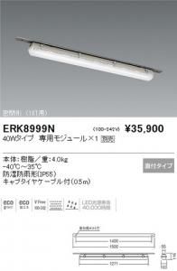遠藤照明 ERK8999N LED密閉形低温倉庫用ベースライト 密閉形 40W専用モジュール別売 本体樹脂 重4.0kg