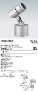 遠藤照明 ERS3314SA アウトドアスポットライト Rs-5 LEDモジュール付 ナチュラルホワイト 25度 シルバー