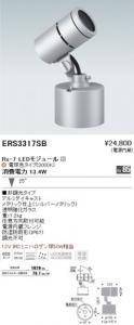 遠藤照明 ERS3317SB アウトドアスポットライト Rs-7 LEDモジュール付 電球色 25度 シルバーメタリック