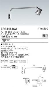 遠藤照明 ERS3463SA アウトドアスポット アーム Rs-12 LEDモジュール付 ナチュラルホワイト 66度 非調光
