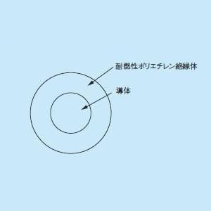 フジクラ EM-IE60B 600V耐燃性ポリエチレン絶縁電線 より線 60平方mm 青 切り売り