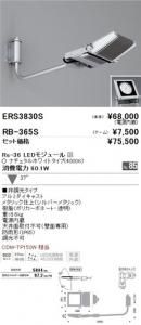 遠藤照明 ERS3830S+RB365S セット品 アウトドアスポットライト Rs-36 LEDモジュール付 ナチュラルホワイト