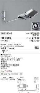 遠藤照明 ERS3834S+RB365S セット品 アウトドアスポットライト Rs-24 LEDモジュール付 ナチュラルホワイト