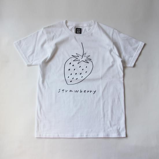 Pot And Tea イチゴtシャツ 黒 Hello Fine Day ハローファインデー