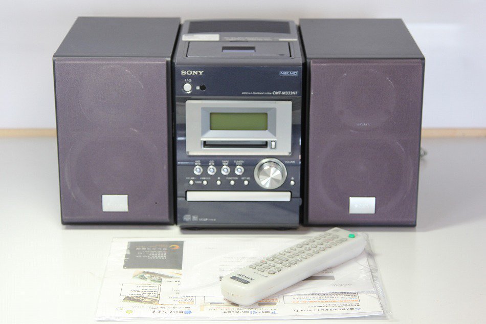 SONY ソニー CMT-M333NT マイクロハイファイコンポーネントシステム （CD/MD/カセットコンポ）（本体HCD-M333と