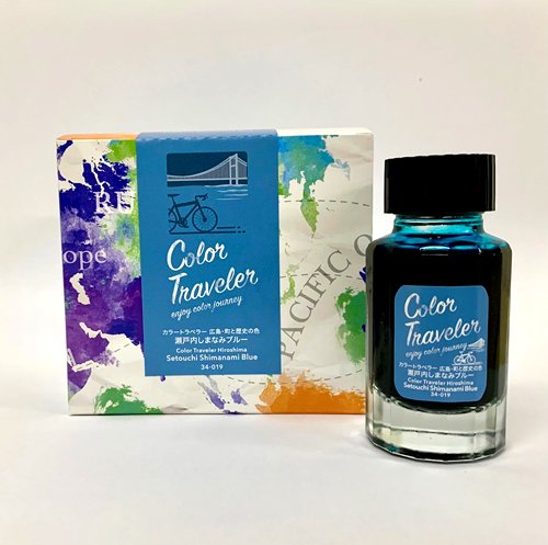 カラートラベラー / COLOR TRAVELER 瀬戸内しまなみブルー / Setouchi Shimanami Blue 万年筆 インク -  文房具のオンライン通販　多山文具