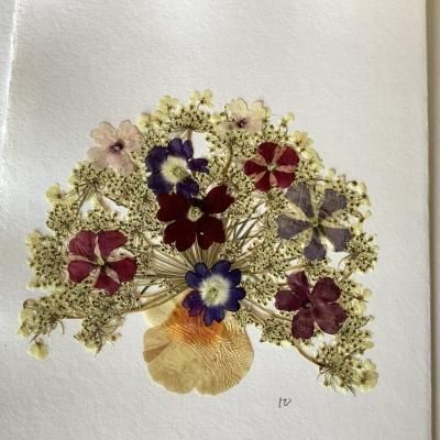 押し花のカード ドイツのカード 押し花のカード ドイツのカード
