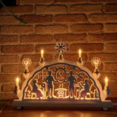 ドイツ製　クリスマス　キャンドルアーチ　希少　木製 e94c402117df11f724c65ffbb5fc45