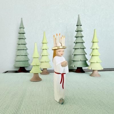 子ヤギ　女の子　エミル・ヘルビッヒ工房　木彫り　民芸　ドイツ　エミール Emil Helbig工房 - アトリエ CoCoRo ＆（アトリエ ココロ）
