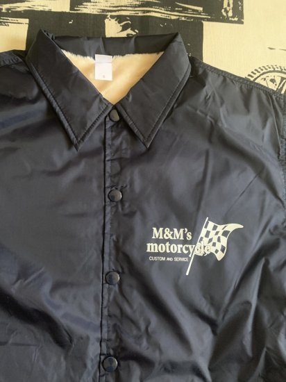 MRD コーチジャケット ボア付き ネイビー - M&M's motorcycle Web Shop