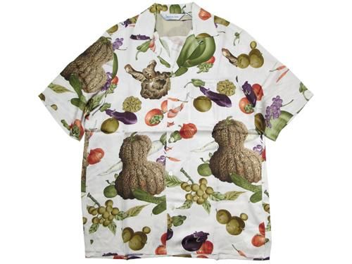 NIPOALOHA　 菜果アロハシャツ　Mサイズ NIPOALOHA RAYON S/S ALOHA SHT伊藤若冲『菜果文様』 - MAGIC