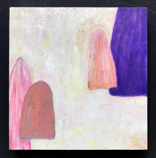 再入荷のおすすめ最新情報 岡田まりゑ 「かなた-鴇色」 - アートゴマン.com 絵画