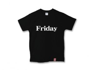 金曜日Tシャツ friday