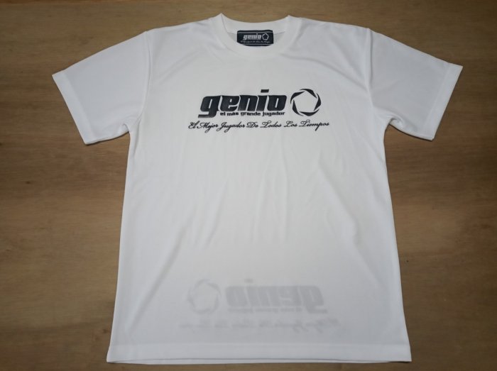 【サッカー・フットサルブランド】 GENIO/ヘニオ SPOT : GENIO 定番ロゴ Tシャツ & ドライシャツ TYPE-A (ホワイト) -  alegria（アレグリア）｜「フットボール・フットサルのある喜び・楽しみ」をコンセプトに、フットボール・フットサルをメインとしたストリートファッショ...