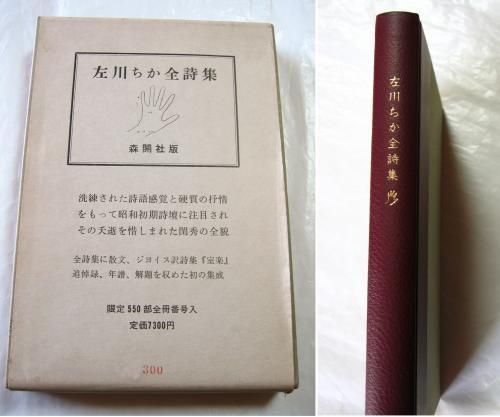 左川ちか 詩集 全詩集 限定550 森開社 - 文学/小説