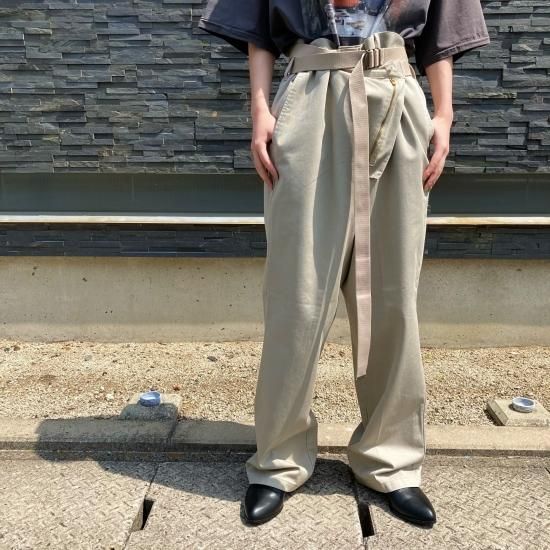 aIアパレルMAISON EUREKA VINTAGE REWORK CHINOS - チノパン