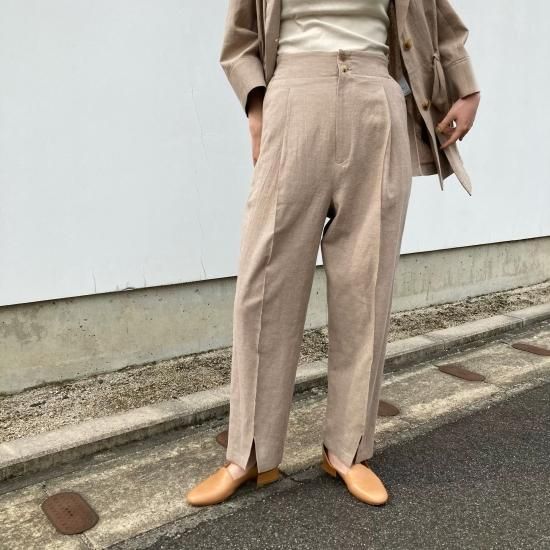 <img class='new_mark_img1' src='https://img.shop-pro.jp/img/new/icons21.gif' style='border:none;display:inline;margin:0px;padding:0px;width:auto;' />OUTLET ֧PKOCotton Linen Hem Slit Pnats