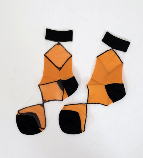 <img class='new_mark_img1' src='https://img.shop-pro.jp/img/new/icons47.gif' style='border:none;display:inline;margin:0px;padding:0px;width:auto;' />「FAKUI」COLOR BLOCKED SEE-THROUGH SOCKS