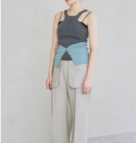 <img class='new_mark_img1' src='https://img.shop-pro.jp/img/new/icons11.gif' style='border:none;display:inline;margin:0px;padding:0px;width:auto;' />2024 KAYLE WASHI KNIT TANK TOP