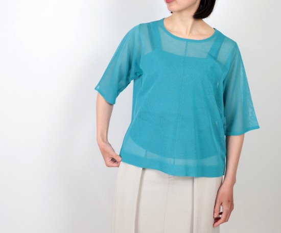 <img class='new_mark_img1' src='https://img.shop-pro.jp/img/new/icons11.gif' style='border:none;display:inline;margin:0px;padding:0px;width:auto;' />2024 CLOCHE  Set Up Sheer Knit  Tops