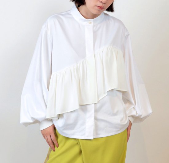 <img class='new_mark_img1' src='https://img.shop-pro.jp/img/new/icons11.gif' style='border:none;display:inline;margin:0px;padding:0px;width:auto;' /> 2024 1 Frill Swing Blouse