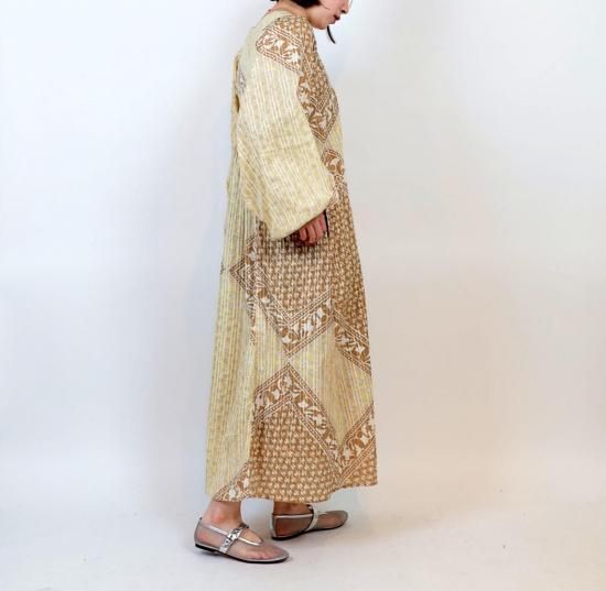 Sara mallika コットンルレックススカーフプリントドレス sara mallikaコットンルレックスダブルフラワープリントドレス
