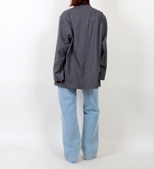 ジャケット・アウター Collerless Twill Jacket 40%OFF 「KAYLE」 GABARDINE TWILL COLORLESS JACKET - Bond