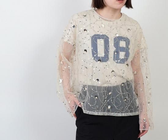 <img class='new_mark_img1' src='https://img.shop-pro.jp/img/new/icons11.gif' style='border:none;display:inline;margin:0px;padding:0px;width:auto;' /> sara mallika SHINY SEQUIN EMBROIDERY TOP