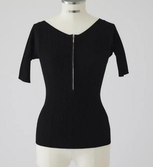 <img class='new_mark_img1' src='https://img.shop-pro.jp/img/new/icons11.gif' style='border:none;display:inline;margin:0px;padding:0px;width:auto;' />2025 RIM.ARK Rib zipper knit tops