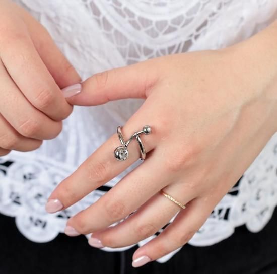 【Justine Clenquet】関税送料込★MINDY リング クリスタル JUSTINE CLENQUET」 MINDY RING/CRYSTAL - Bond Online Shop