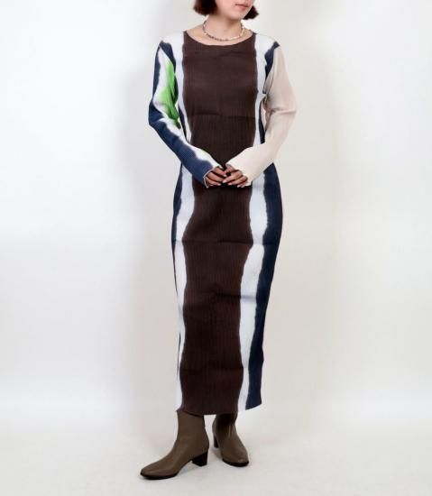<img class='new_mark_img1' src='https://img.shop-pro.jp/img/new/icons11.gif' style='border:none;display:inline;margin:0px;padding:0px;width:auto;' />2025todo kotohaykozawaGraphic Dress / BROWN