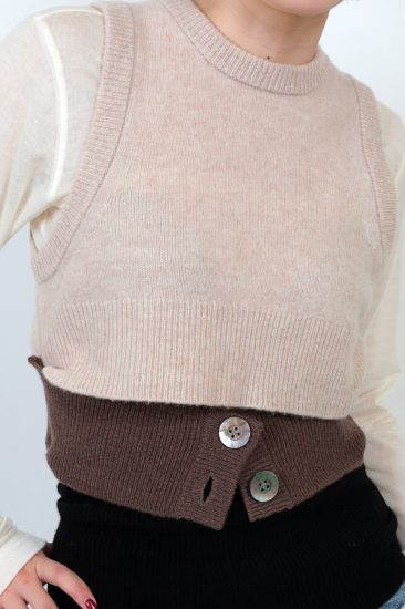 <img class='new_mark_img1' src='https://img.shop-pro.jp/img/new/icons11.gif' style='border:none;display:inline;margin:0px;padding:0px;width:auto;' />KAYLE WOOL VEST WAIST WARMER SET