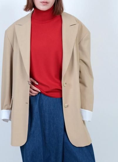 <img class='new_mark_img1' src='https://img.shop-pro.jp/img/new/icons11.gif' style='border:none;display:inline;margin:0px;padding:0px;width:auto;' />2025IIROT Wool Silk Turtle Knit /RED