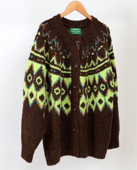 <img class='new_mark_img1' src='https://img.shop-pro.jp/img/new/icons11.gif' style='border:none;display:inline;margin:0px;padding:0px;width:auto;' />2025GREEN BUTTER Alpaca Nordic Cardigan / BROWN