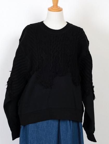 <img class='new_mark_img1' src='https://img.shop-pro.jp/img/new/icons11.gif' style='border:none;display:inline;margin:0px;padding:0px;width:auto;' />1 Cable Knit  Sweat Pullover